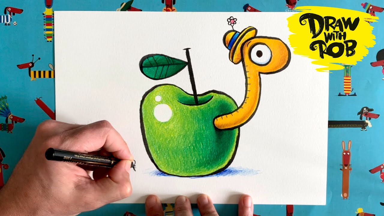 #DrawWithRob 35 Apple