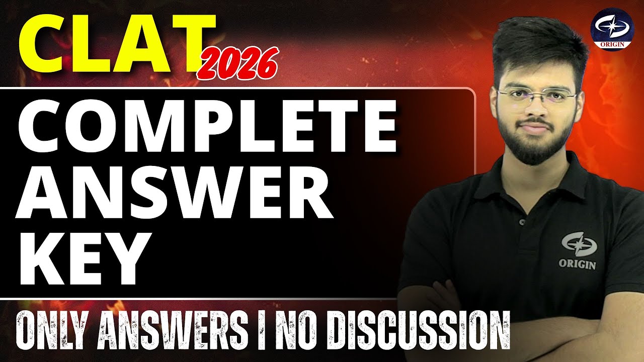 Ключ к ответам CLAT 2026 | Полные ответы CLAT 2026 | Абхьюдай Пандей