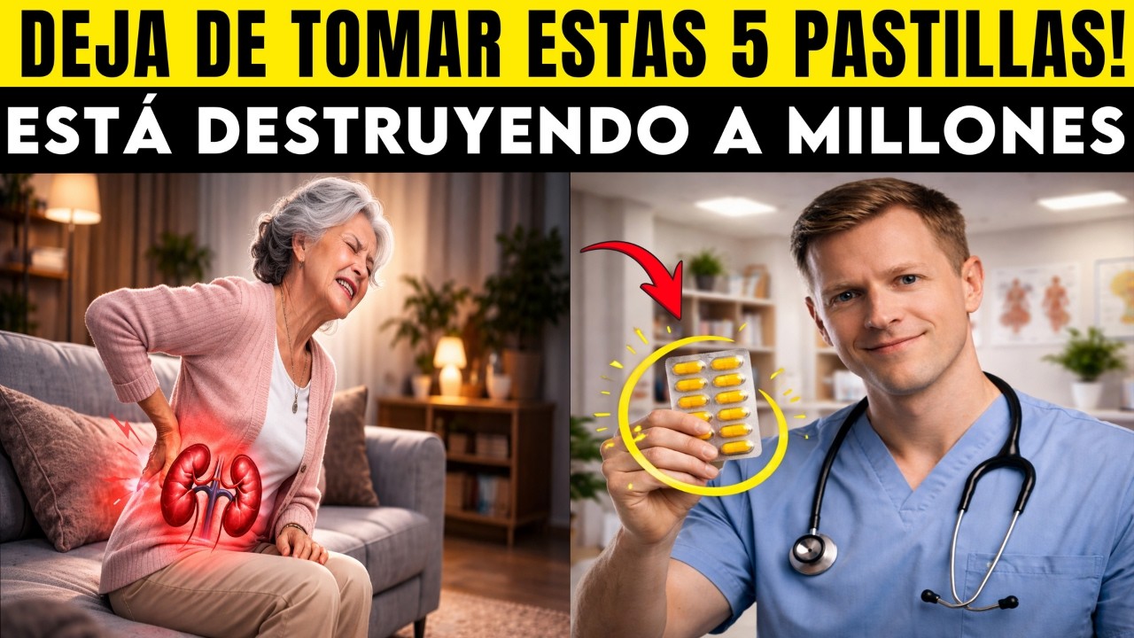 ¡Cuidado Mayores! 5 Pastillas Comunes que están DAÑANDO tus Riñones
