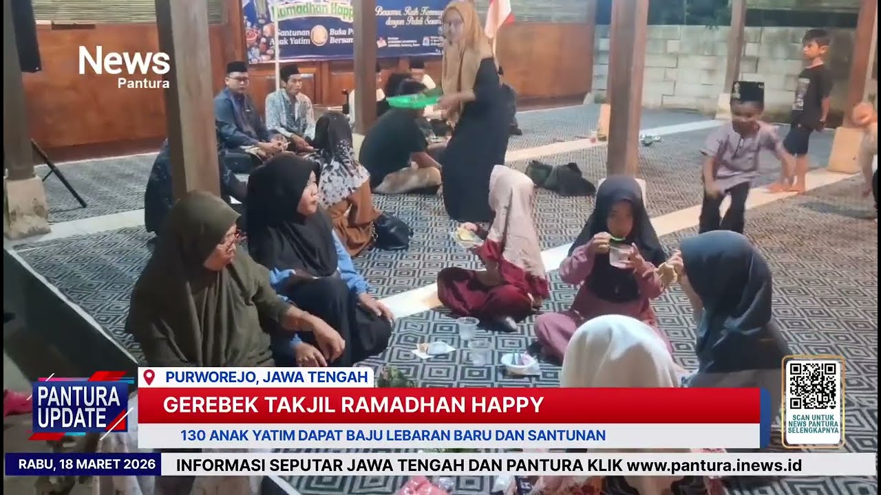 Gerebeg Takjil Ramadhan Happy, anak yatim di Purworejo dapat baju lebaran 