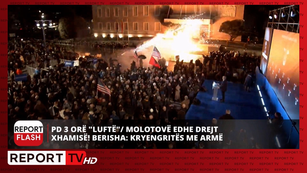 Flashi informativ në Report TV, ora 08:00, 21 Shkurt 2026