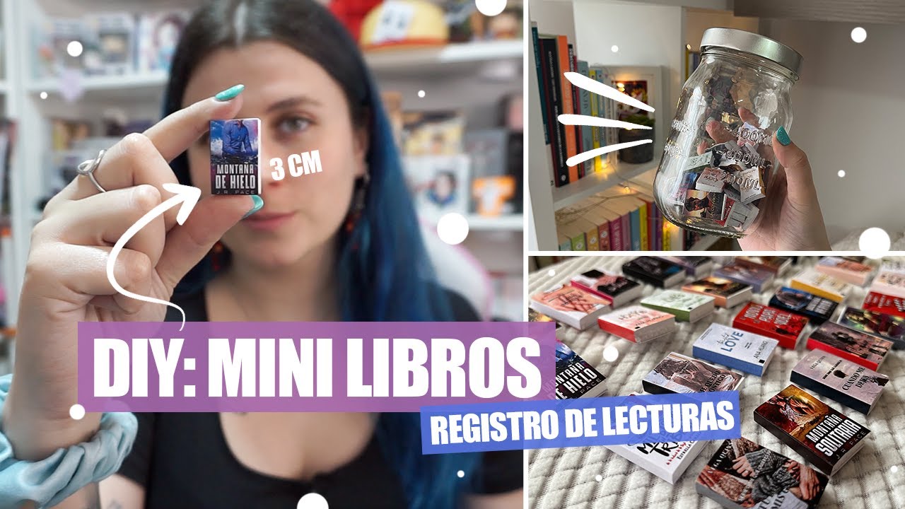 CÓMO HACER MINI LIBROS PARA REGISTRAR TUS LECTURAS 📚✨ DIY/ Tutorial