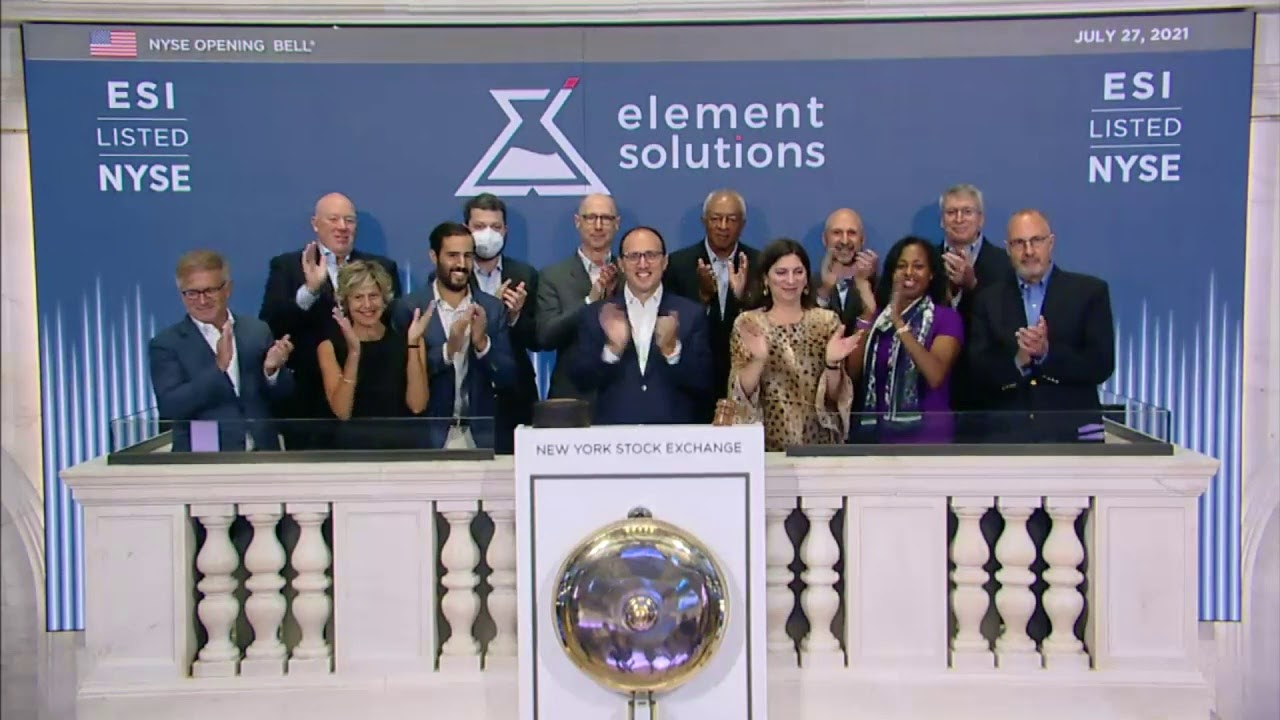 The NYSE welcomes Element Solutions, Inc. as it celebrates 10 quarters as $ESI