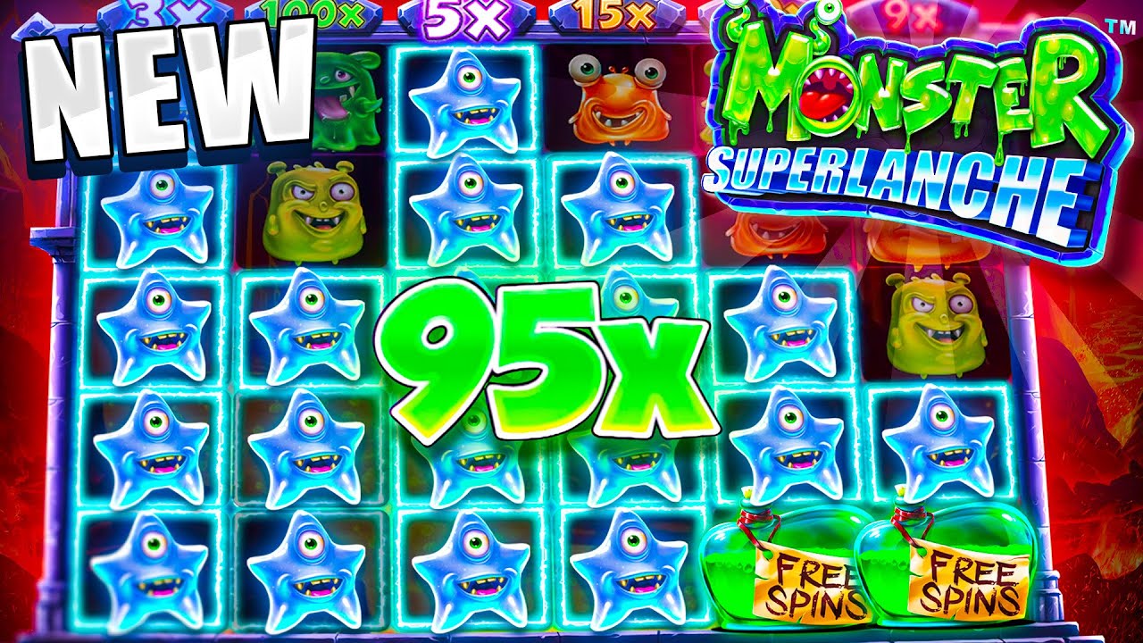 CRAZY WIN ON *NEW* MONSTER SUPERLANCHE SLOT!! (OMG)