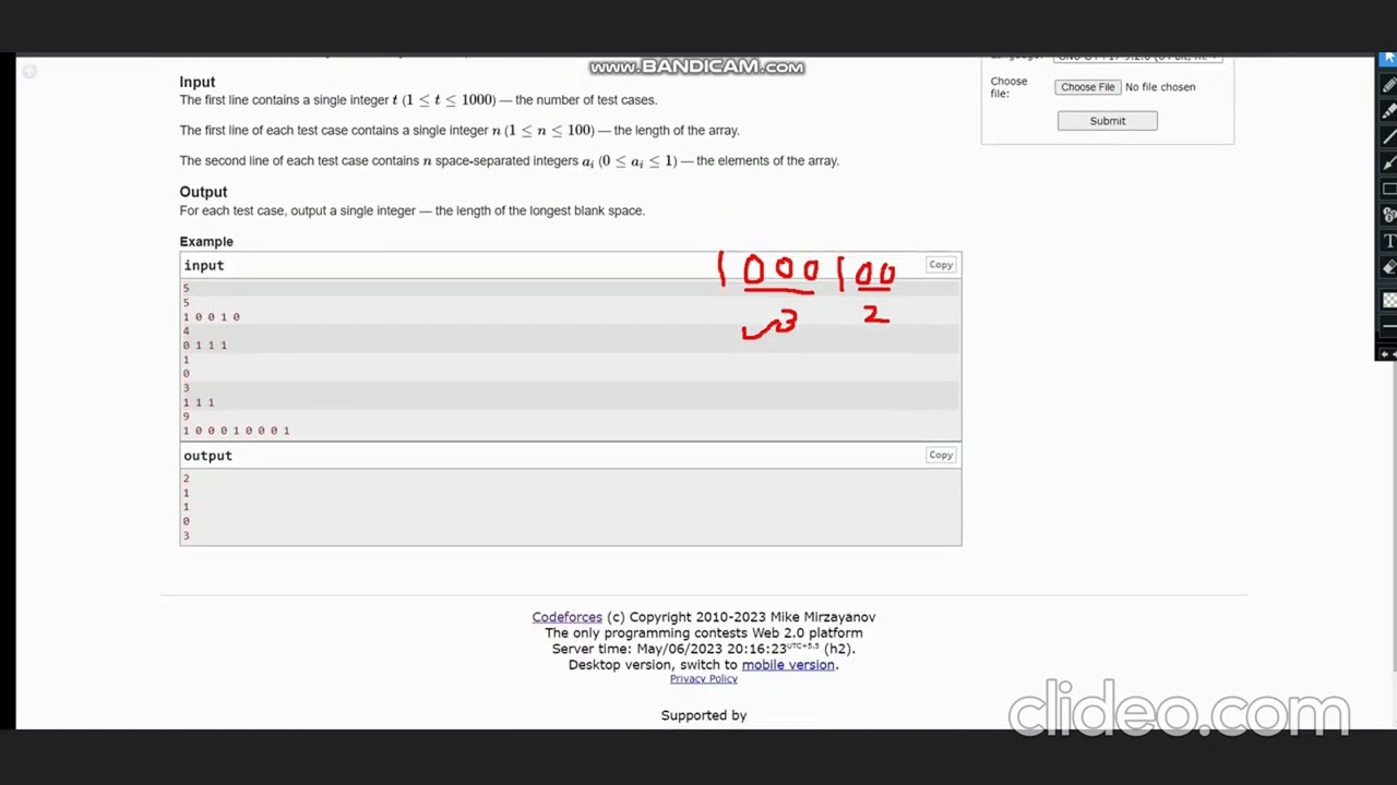 B. Blank Space | Codeforces Round 871 Div-4 | Full solution
