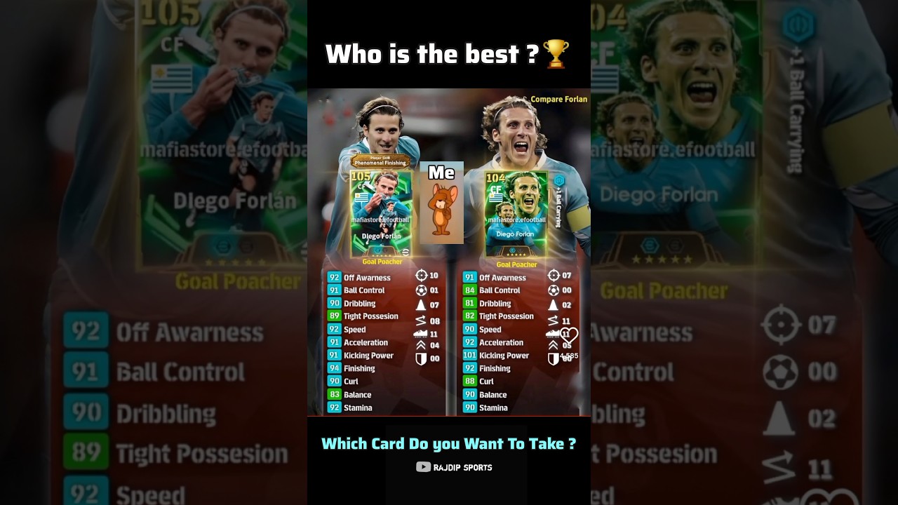 Diego Forlan Best Training Card efootball 2026🎉 Best Card ? #efootball2025 #pess #pesmobile
