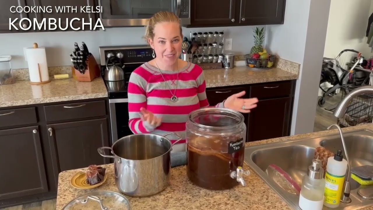 How to Make Kombucha Tea - Cooking with Kelsi