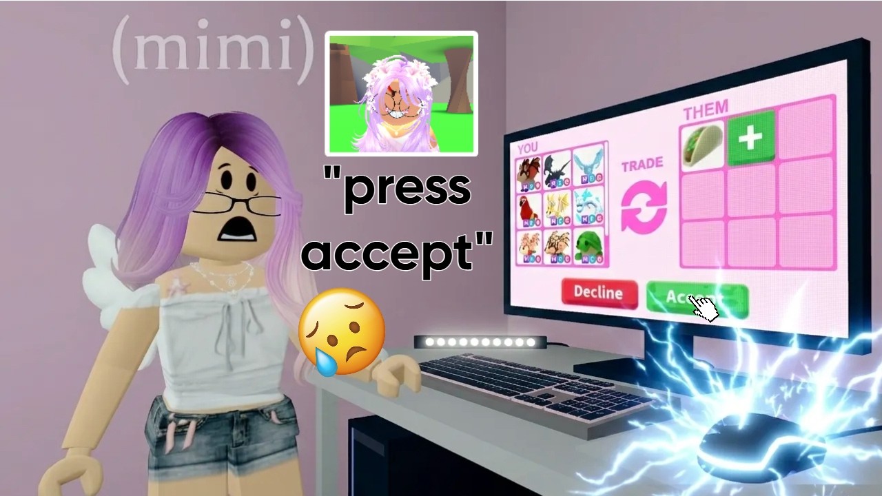 MY HACKER SISTER STARTED CONTROLLING MY MOUSE! (adopt me)