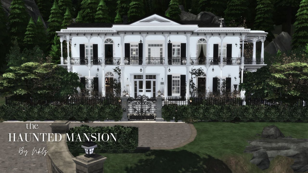 Haunted Mansion || Sims 4 Life and Death || House Tour || CC build (TRAY+CC+LINKS)