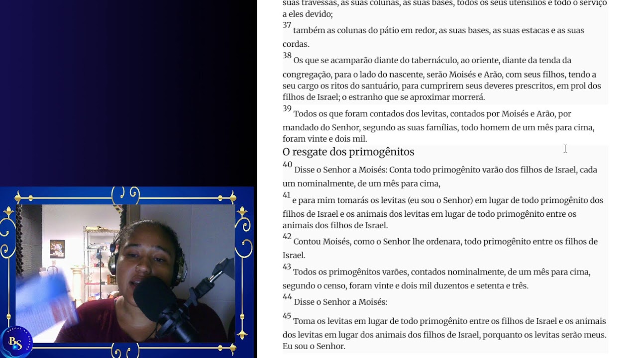 LIVE 12 - NÚMEROS  1 A 3 (LEITURA BÍBLICA)