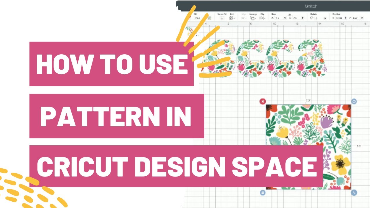 How To use a Pattern in Cricut Design Space
