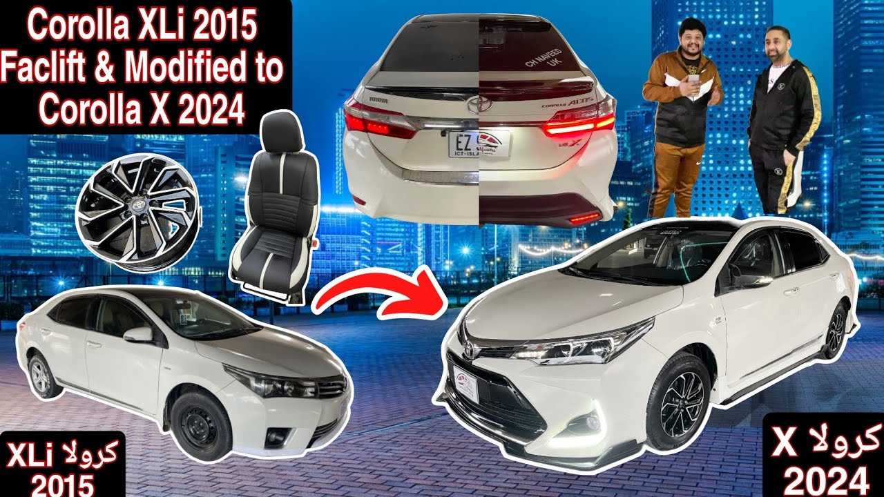 Corolla XLi Modified to Corolla X 2024 with Alloy Rims!