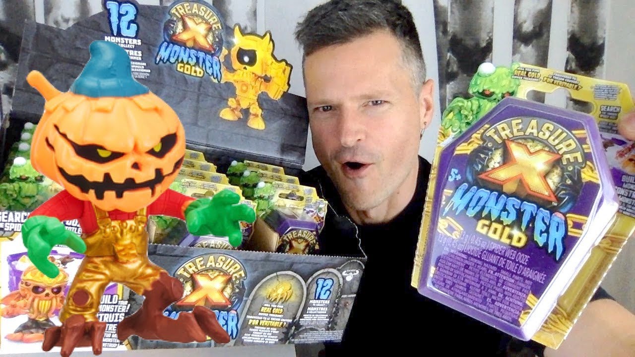 TREASURE X MONSTER GOLD FULL CASE COMPLETE COLLECTION BLIND BAG HALLOWEEN SPECIAL UNBOXING REVIEW