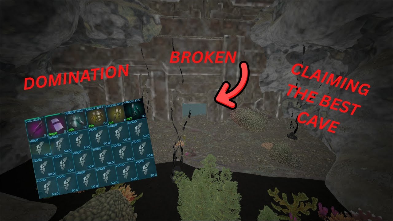 Claiming the best underwater cave and dominating the entire server!