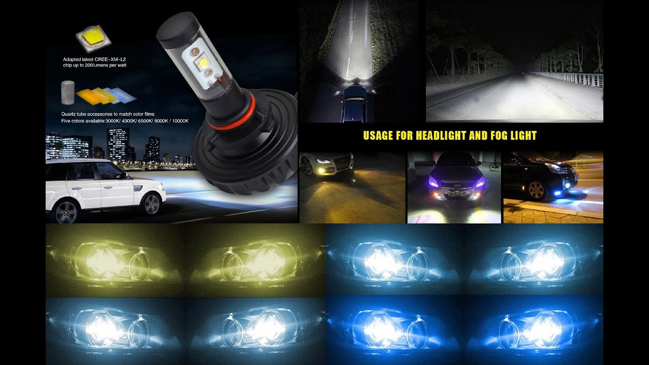 LED Bulb 3S Kit Head Light Fog 20W 4400 lumen 30W 6000 lumen Upgrade Replace Test & Review