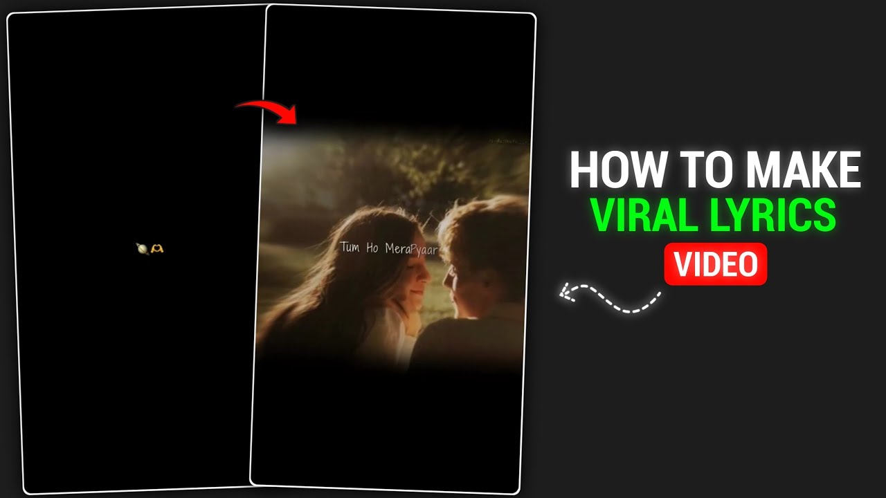 Viral Aesthetic Lyrics Video Editing | Alight Motion