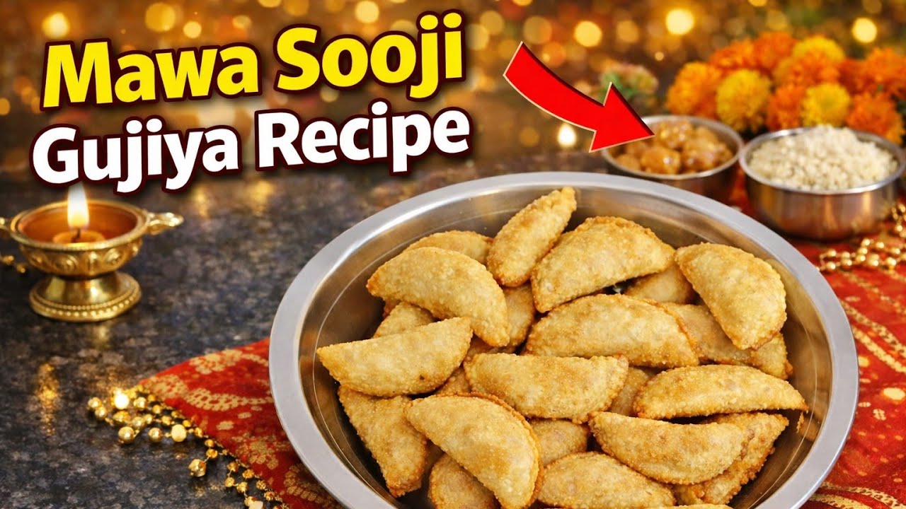 सोचा नहीं था इतनी खस्ता गुजिया बनेगी कि होली से पहले ही खत्म हो जाएगी। Mawa Sooji Gujiya Recipe।👌🏻