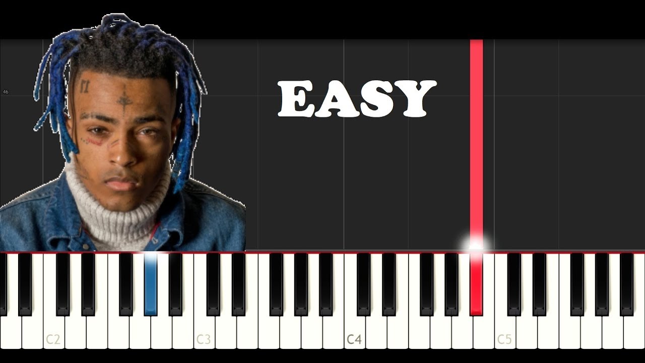 Lil Wayne ft XXXTentacion - Don't Cry (SLOW EASY PIANO TUTORIAL)