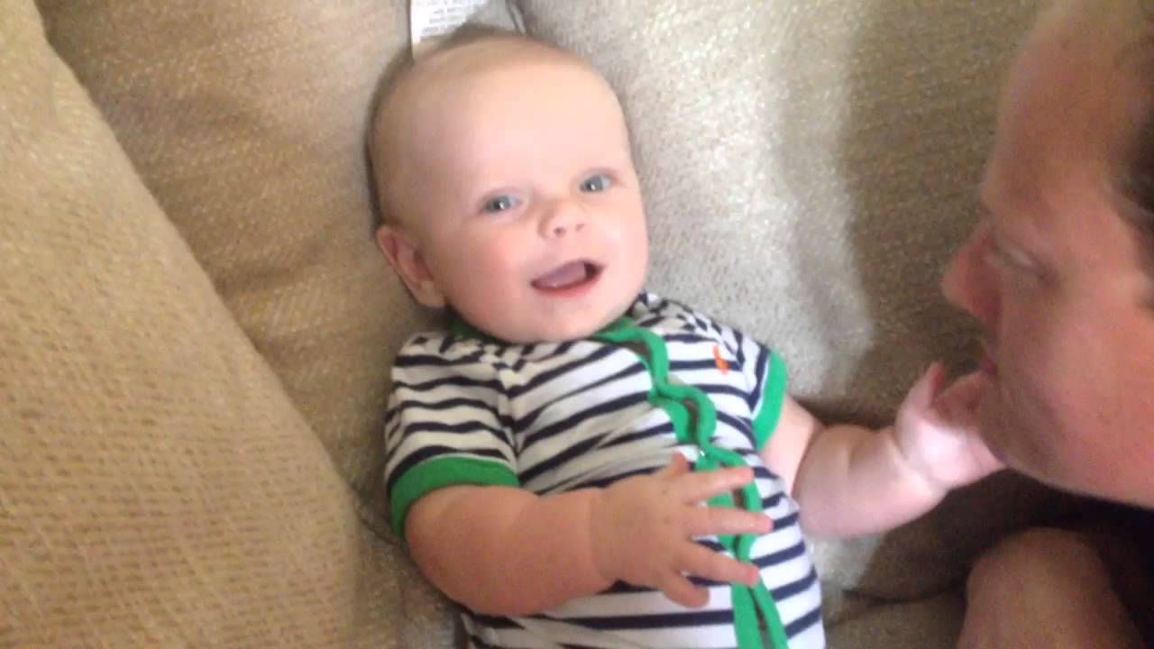 Daddy tickling Max