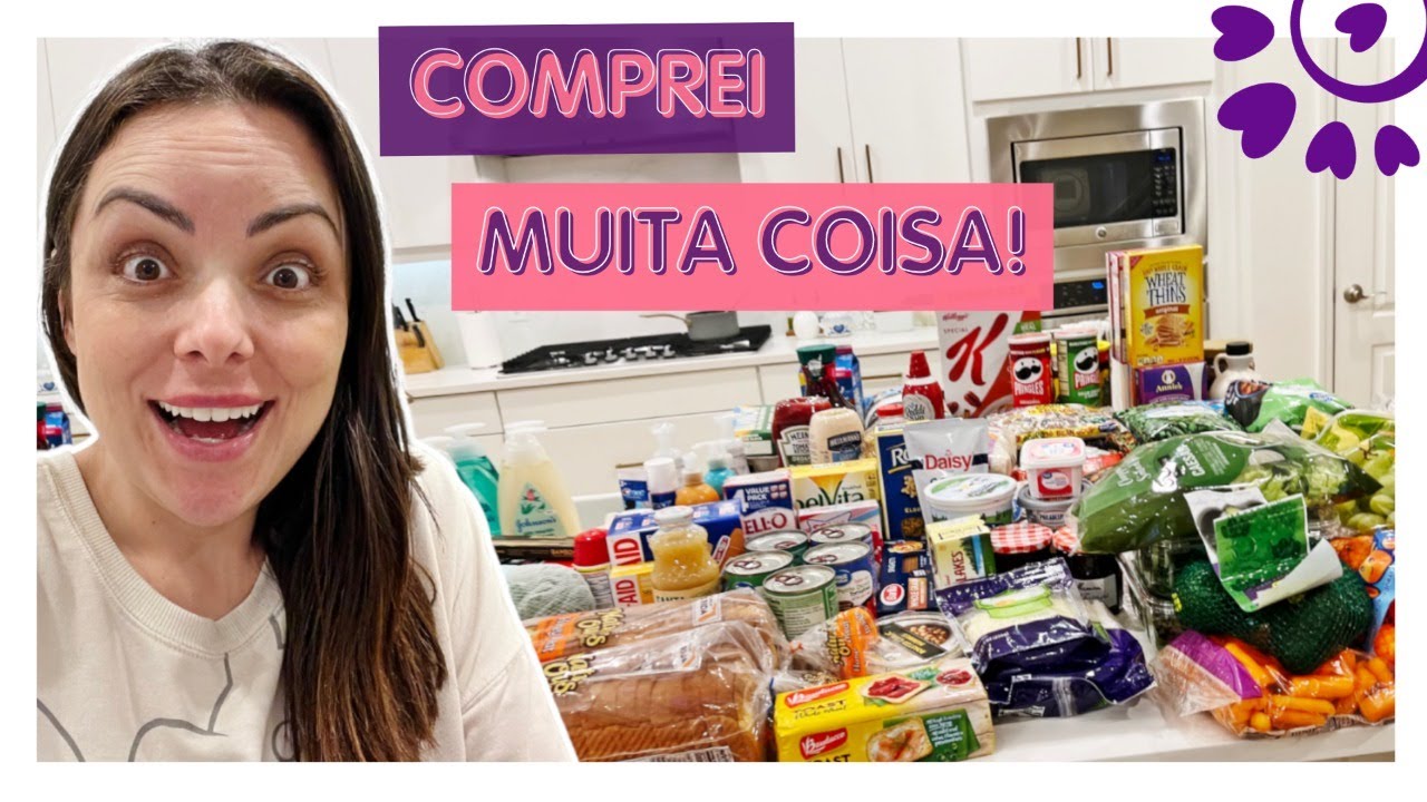 PRIMEIRA COMPRA DE MERCADO DEPOIS DE 40 DIAS - COMPRA DO MÊS SUPERMERCADO EM ORLANDO - FLÁVIA CALINA