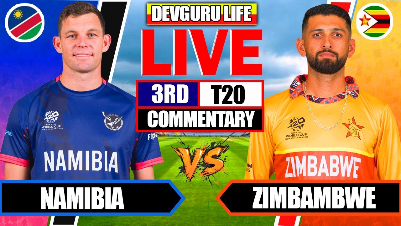 Namibia vs Zimbabwe, 3rd Match, Namibia T20I Tri-Series 2026 - Commentary