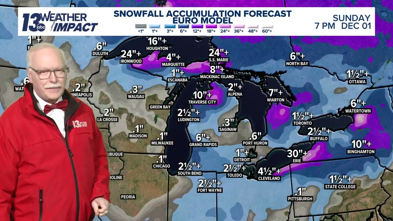 5/6 pm Weather Forecast - Grand Rapids, MI - Monday, November 25, 2024