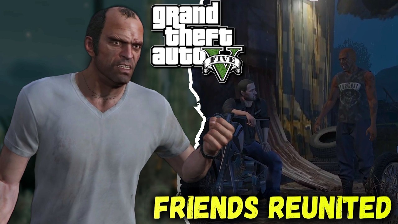 Friends Reunited GTA 5 | Best Friends Reunited After Long Time | GTA 5 Michael And Trevor Friendship