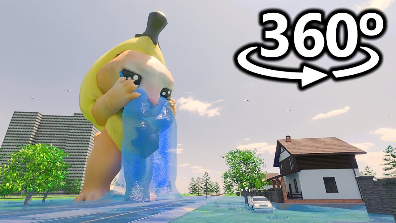 Banana Cat CRYING in 360&deg; | VR / 4K