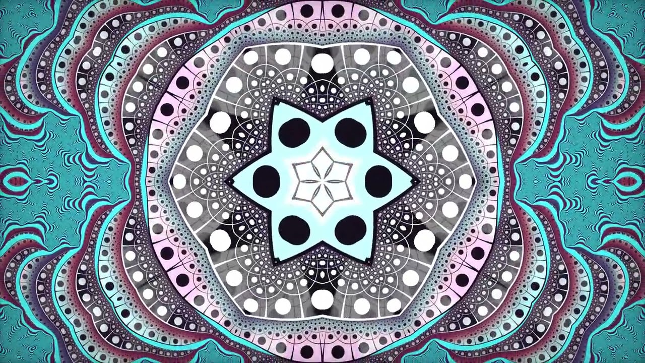 Visual Meditation: The Beauty of Symmetry, Purple Abstract Flow [4K]