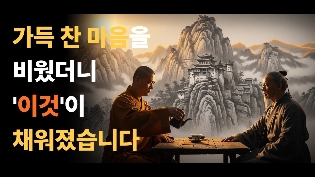 가득 찬 마음을 비웠더니 '이것'이&nbsp; 채워졌습니다