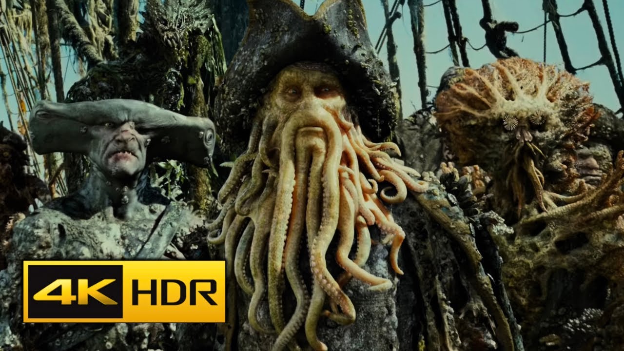 More Davy Jones Scenes 4k HDR - Pirates of the Caribbean Dead man's chest
