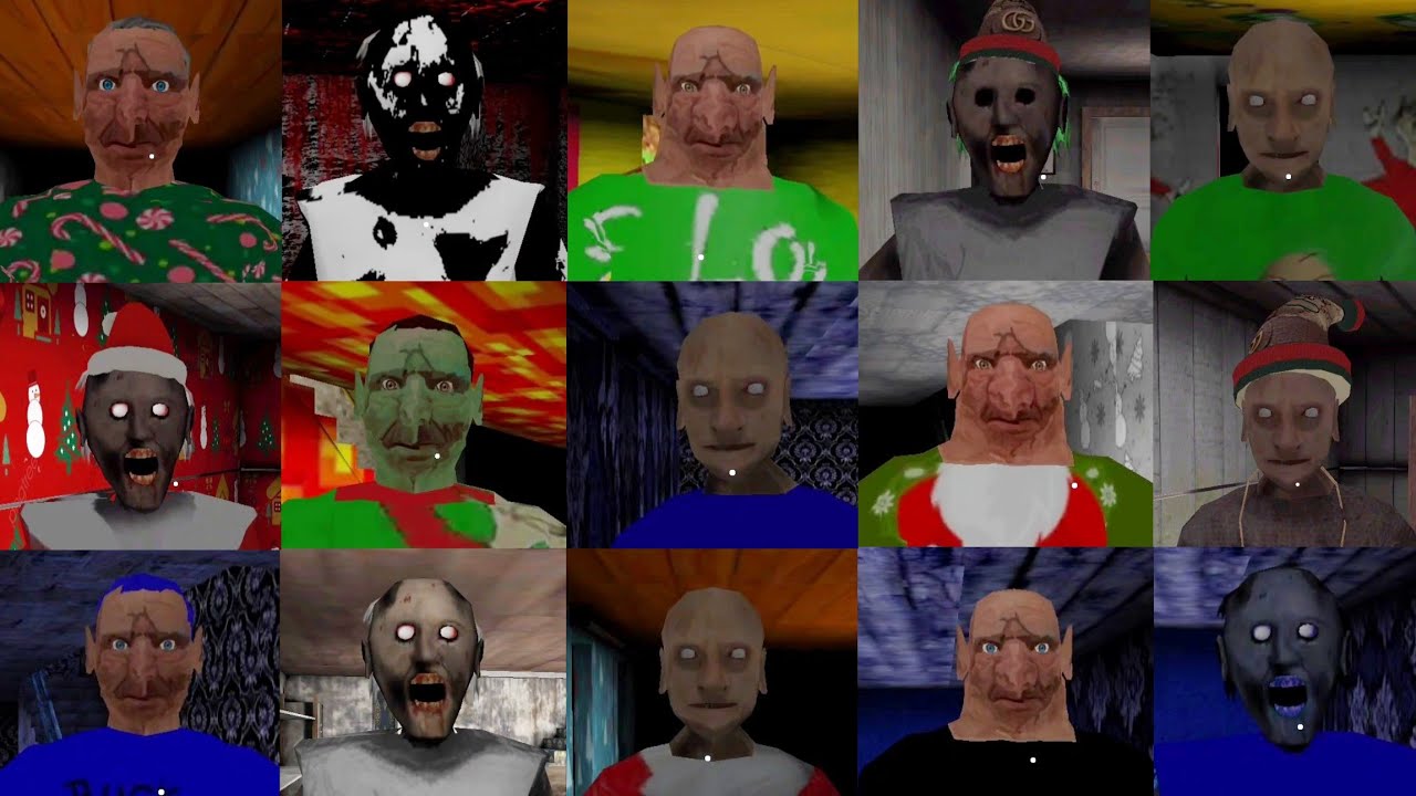 The Twins Christmas Theme Vs Granny Exe Vs The Twins Blue Vs Granny 2 Christmas Mod Vs Evil Nun &+