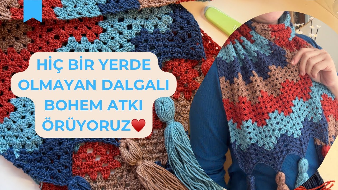 Bu Atkı Hiçbir Yerde Yok!Şablon Okuma&Kurulum/ Scarf You Won’t Find Anywhere! Pattern Reading 
