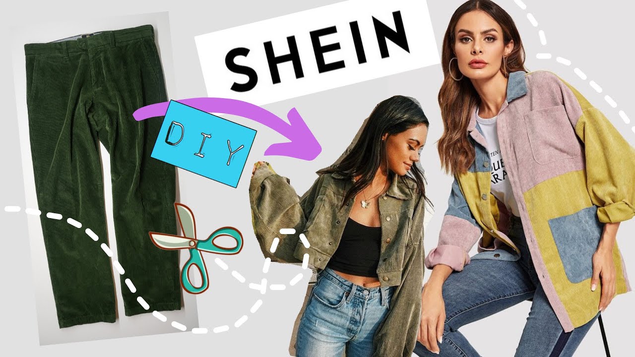 SHEIN-Cordjacke aus alter Männer Cordhose selber machen? ✂️😱👖