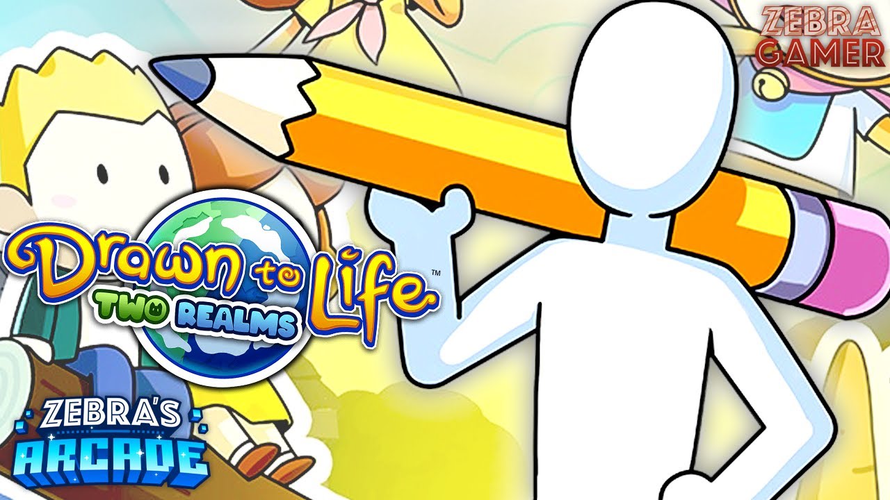 Drawn to Life Two Realms Gameplay - Zebra's Arcade!