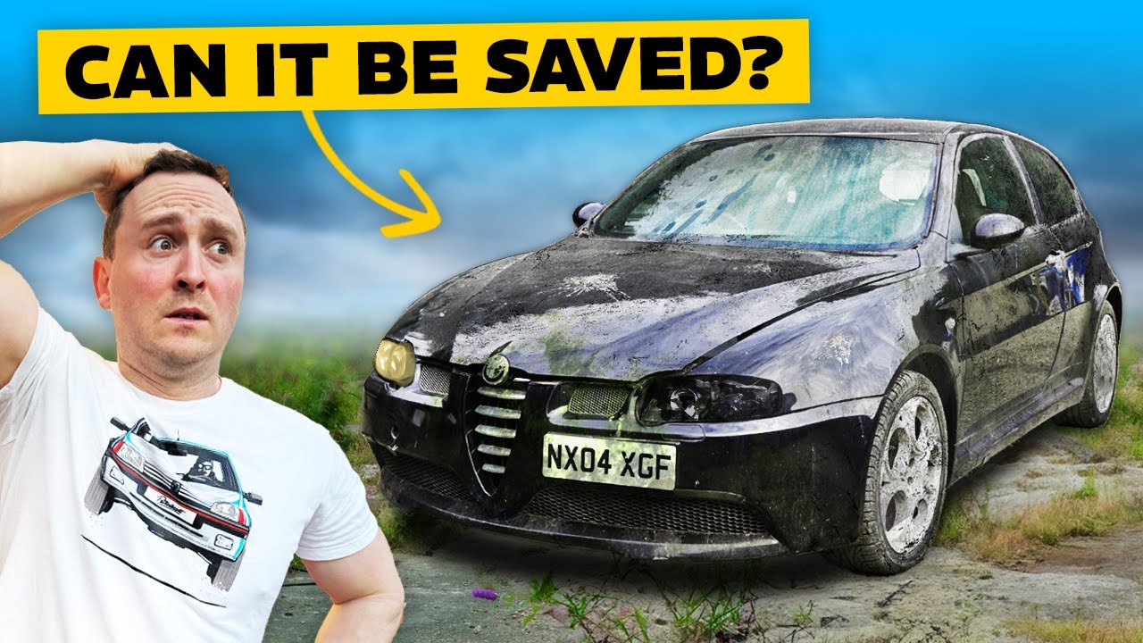 Abandoned Alfa 147 GTA Gets First Clean In 10 Years!