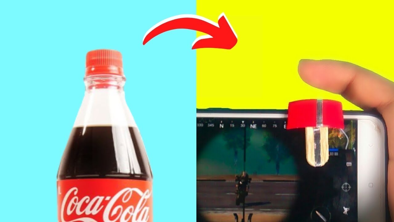 How To Make Fire Button / L1 R1 Button For PUBG Mobile,ROS And Fortnite!DIY bootle lid l1r1 buttons