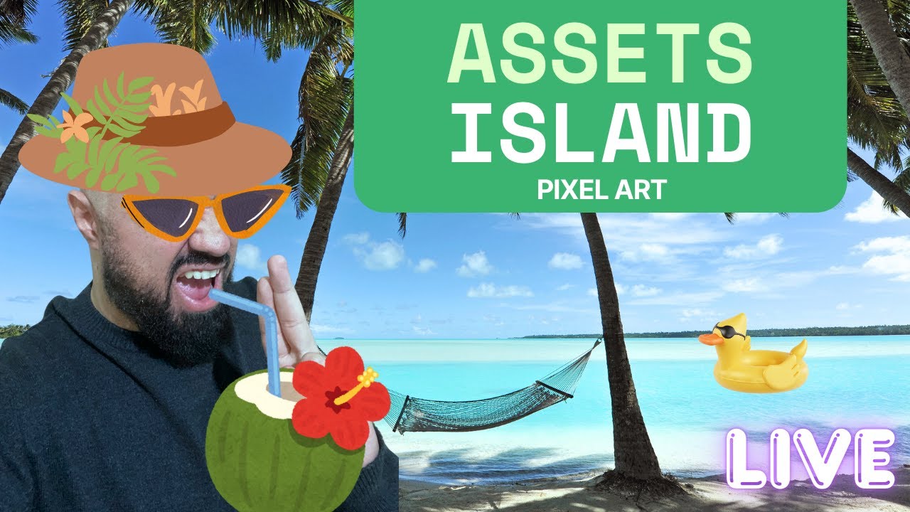 LIVE PIXEL ART - Criando assets de ilha