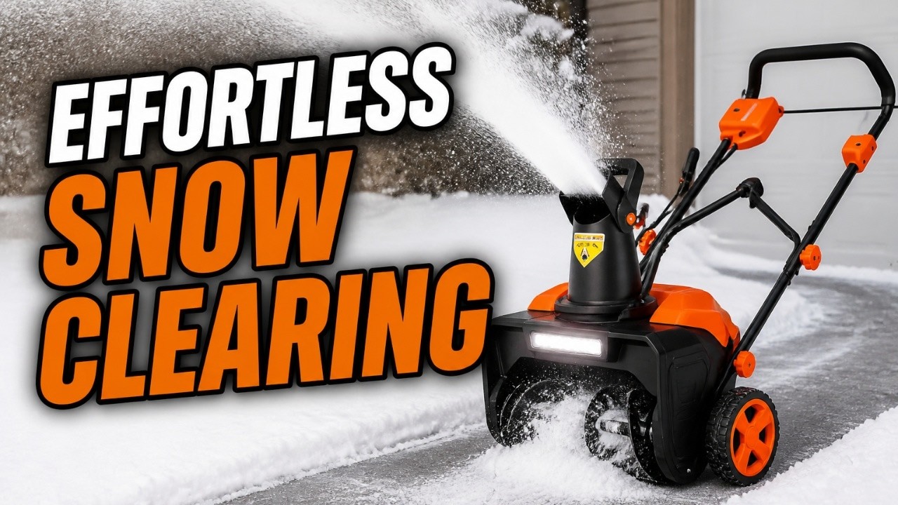 This snow blower makes snow removal EASY!