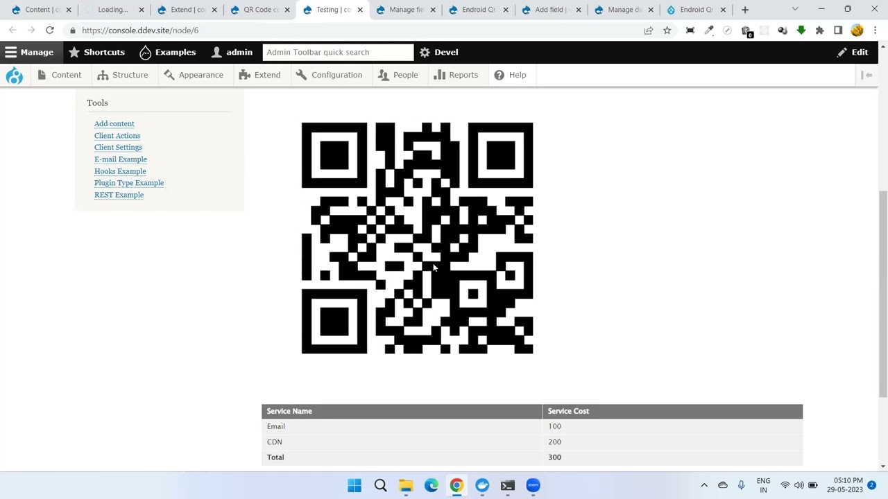 Generate QR Code with Endroid QR Code module Drupal 9 | In Hindi