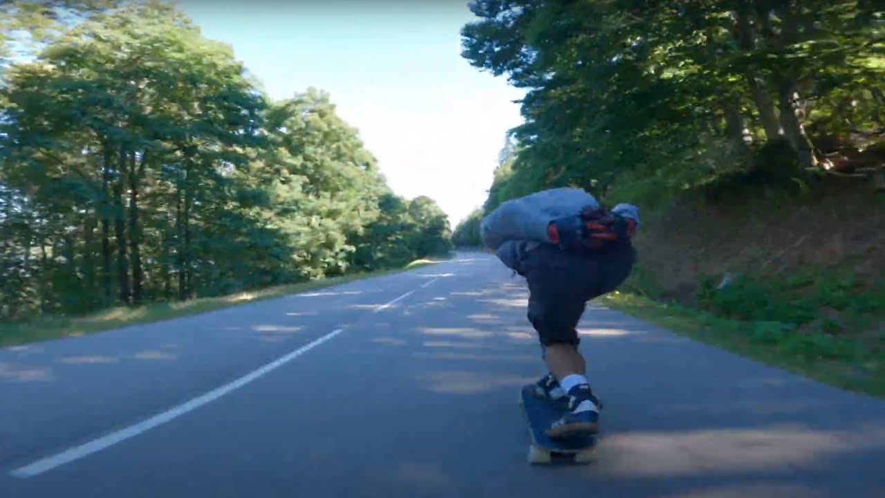 Tentative de follow run | Longboard Downhill
