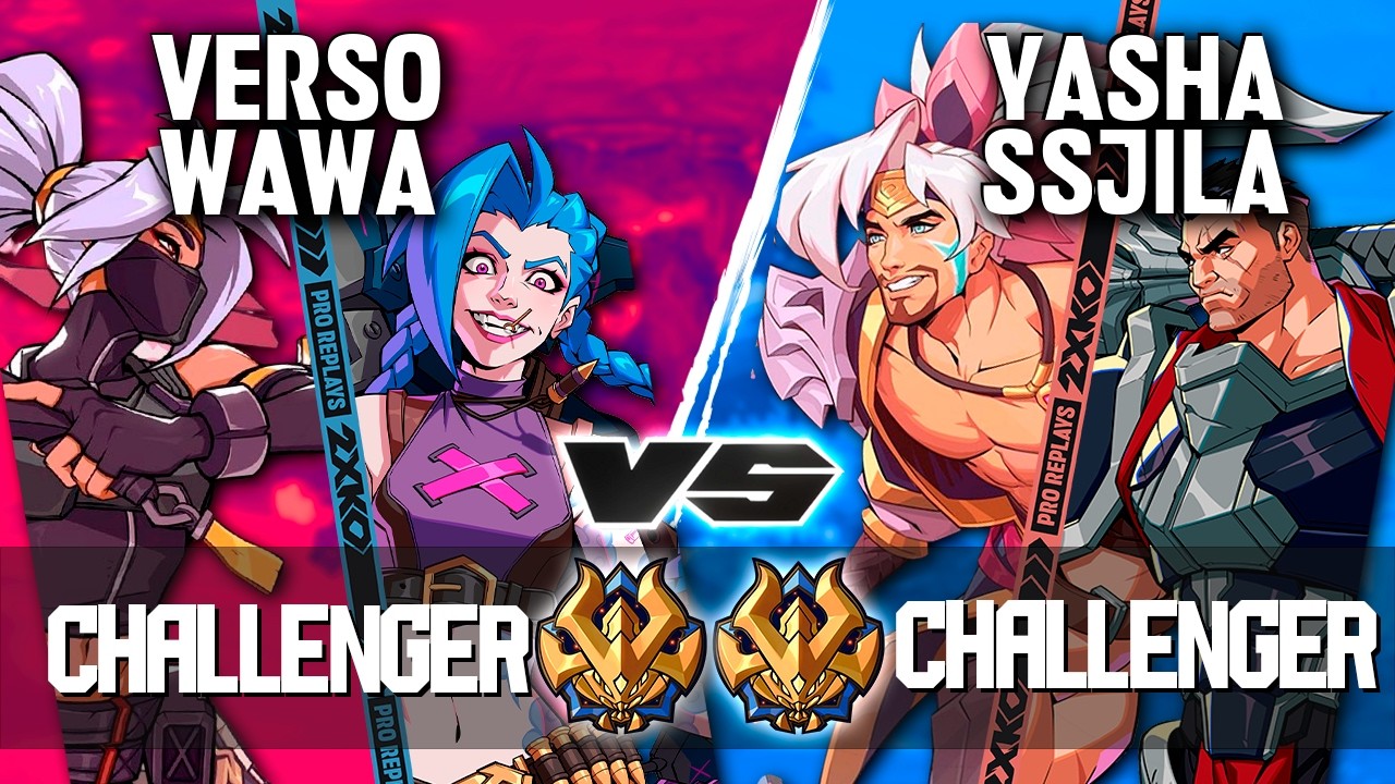 2XKO ▰ VERSO - WAWA (Jinx-Akali) против YASHA - SSJILA (Yasuo-Darius) ▰ Повторы боев профессионал...