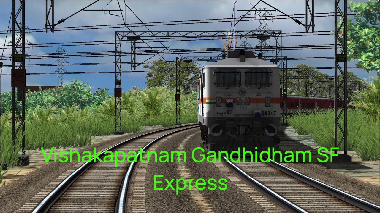 Vishakhapatnam to Gandhi Dham SF Express Sonegaon To Dahegaon Game Play In Train Simulator