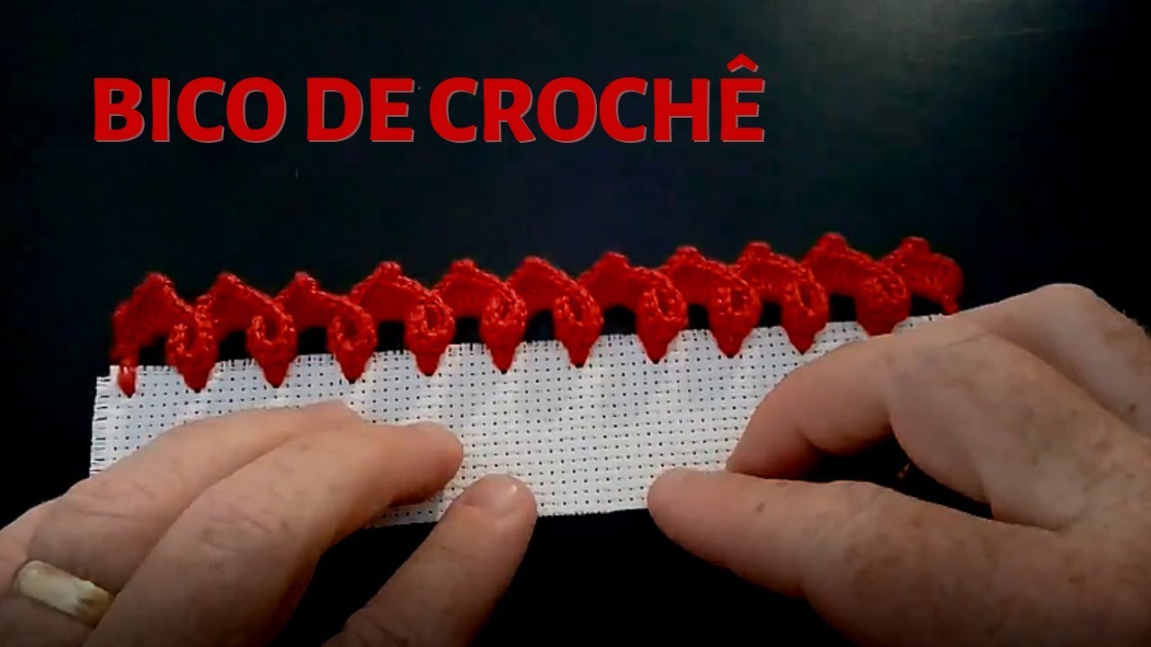 BICO DE CROCHE FÁCIL E RÁPIDO - PASSO A PASSO