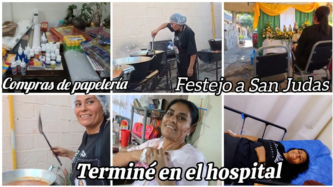 FUI A DAR AL HOSPITAL😔//Hicimos muchas comida para festejar a San Judas//Compras para mí tiendita 
