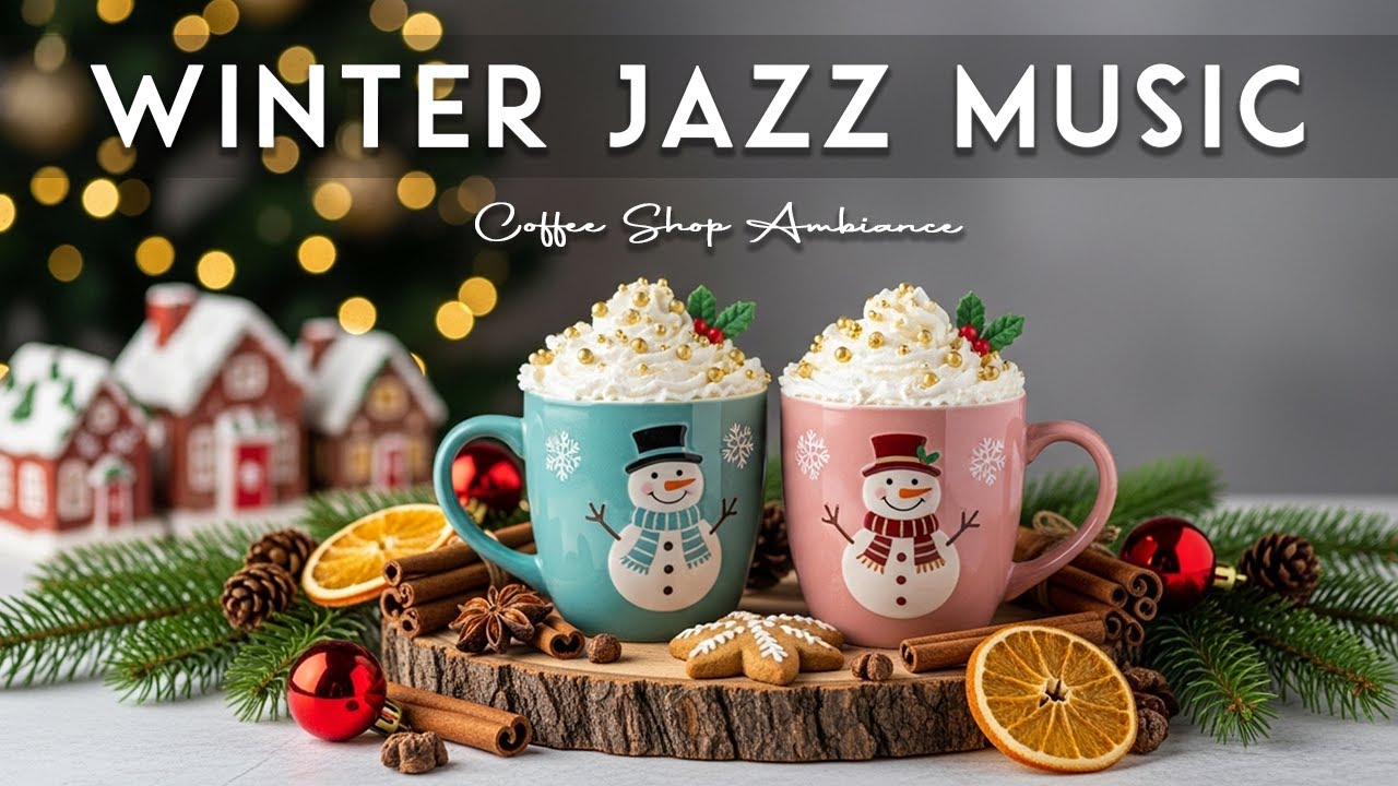 Winter Jazz Music ☕ Coffee Shop Ambiance - Smooth Bossa Nova Instrumental for Working.