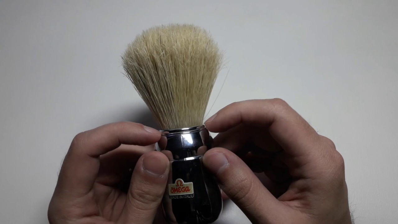 Бритье. Обзор итальянского помазка Omega 48 (10048) professional. Omega 48 shaving brush review.