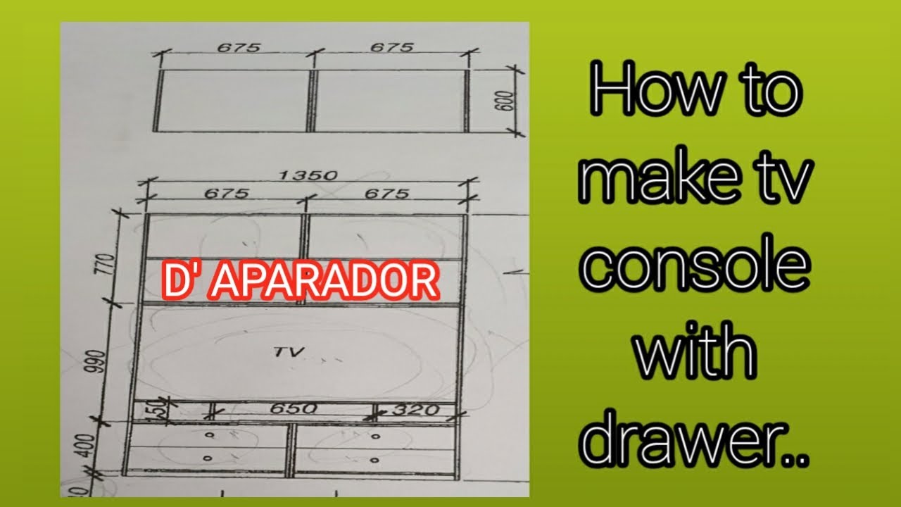 # Modular cabinet making# How to make TV Console with drawer# part2
