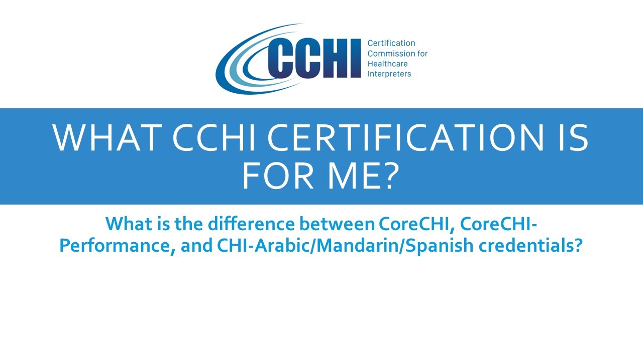 CCHI Certification Credentials and Exams Explained