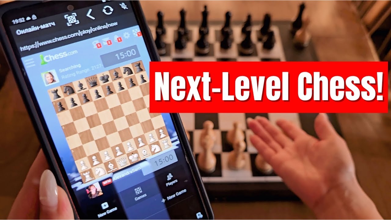 Chessnut MOVE в действии: быстрая онлайн-игра
